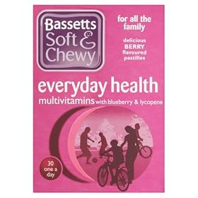 Bassett's Soft & Chewy Everyday Health Multi Vitamins - Blueberry & Lycopene Flavour 30 Pastilles
