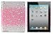 FULL Cover Pink Splash Crystal Case for Apple iPad 2; Crystal Rhinestone Diamond Bling