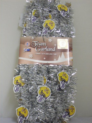 LSU Tigers 12 foot Christmas Team Garland