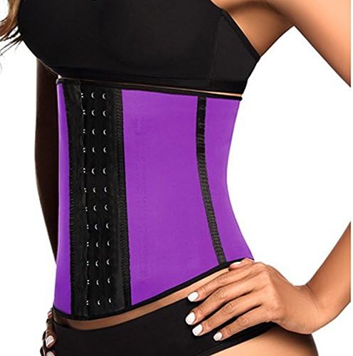 Topmelon Women's Faja Deportiva Workout Waist Cincher (XXL, PURPLE)