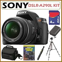 Sony DSLR Alpha DSLR-A290L 14.2MP Camera and 18-55 Lens + 4GB Deluxe Kit
