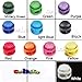 25pcs Mixed Color Roundness Cord Lock Toggle Stopper Plastic Toggles End Spring DIY Fastener Slider Supplies FLS012(Mix-s)