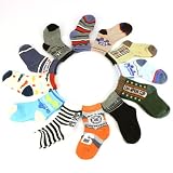 Baby Infant Boys Age 6-9 Months Cotton 12 Pairs Crew Mid Calf Mix Socks Size 2-4