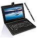 IVSO USB 2.0 Folio Keyboard with Stand Generic PU Leather case with Touch Screen Stylus Pen For 7