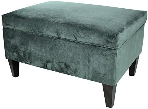 MJL Furniture Designs Brooklyn Collection Large Upholstered Living Room Lift Top Storage Ottoman, Mystere Series, Cosmic