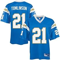LaDainian Tomlinson Blue Reebok NFL Powder Premier San Diego Chargers Youth Jersey