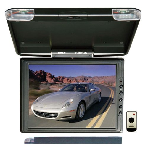 PYLE PLVWR1442 14.7-Inch High Resolution TFT Roof Mount Monitor and IR Transmitter