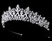 Silver Rhinestone Wedding Tiara Bridal Headband 161