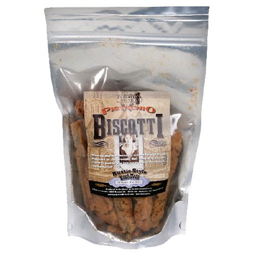 J Squared Brand Pistachio Biscotti, 12-Ounce Pouch (Pack of 3) by J Squared