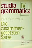 Produkt-Bild: Studia grammatica. 4. Die zusammengesetzten S&auml;tze des Deutschen