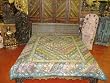 Air Force Blue Hand Embroidered Sequin India King Coverlet Bedspread