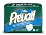 Prevail Protective Underwear, Medium, 20 Underwear (Pack of 4)