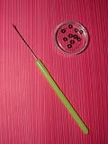 Hair Feather Extension Tool Kit: Micro Link Beads, Storage Dish, Extension Needle and instructions by Hackle Hut