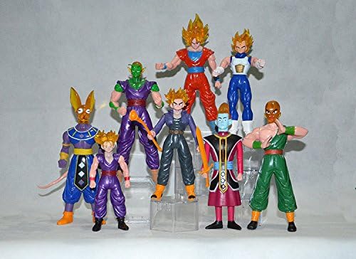 8pcs/set Dragonball Z Saiyan action figures Goku Piccolo Action Figures Toys Children Kids Christmas Gift Classic Collection Set Toy Anime