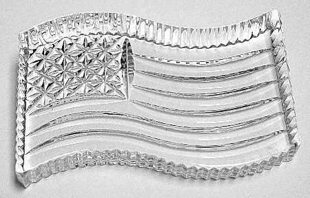 Waterford Crystal American Flag Paperweight