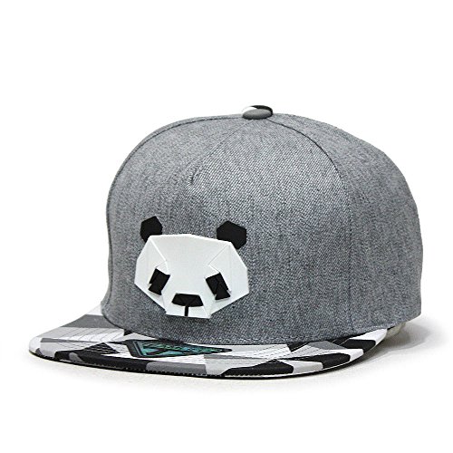 Animal embroidered flat brim adjustable snapback cap (dog, cat, b…