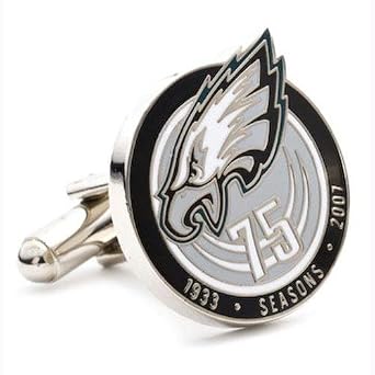 Cufflinks Philadelphia Eagles 75th Anniversary NFL Executive Cufflinks with Jewelry Box