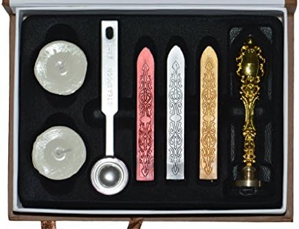 Selani Vintage Classical Old-fashioned Antique Style Stamp Seal Sealing Wax Alphabet Initial Letter Set Brass Color Creative Mysterious Stamp Maker Print Kits ( C )