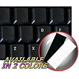 BLANK KEYBOARD STICKERS ON BLACK BACKGROUND