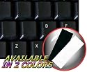 BLANK KEYBOARD STICKERS ON BLACK BACKGROUND