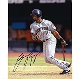 Jose Reyes Autographed New York Mets (Grey Jersey Batting) 8x10 Photo