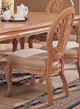 Set of 2 Dining Chairs with Ball & Claw Design Legs Antique White Finish Review