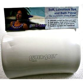 Soft, Luxurious Spa and Bath Pillow- WHITE