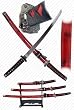 Marble Red Katana Super Set