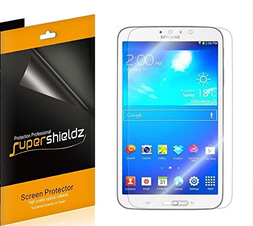 [3-Pack] SUPERSHIELDZ- Anti-Glare & Anti-Fingerprint (Matte) Screen Protector For Samsung Galaxy Tab 3 8.0 8 inch + Lifetime Replacements Warranty [3-PACK] - Retail Packaging