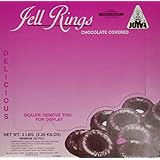 Chocolate Covered Jelly Rings by Joyva 5lbs