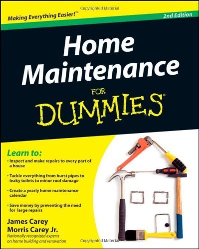 Home Maintenance For Dummies by Carey, James, Carey, Morris (2009) Paperback