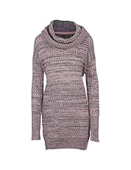Acrylic/Wool Sweater Cowl Neck  Dress