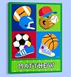 Olive Kids - Game On Personalized Canvas Art