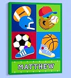 Olive Kids - Game On Personalized Canvas Art