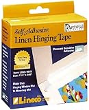Lineco Self Adhesive Linen Hinging Tape 1.25 in. x 35 ft. white linen tape