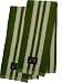 Cotton Kitchen Towel (Bamboo Green with White Rugby Stripe, 2-Pack)