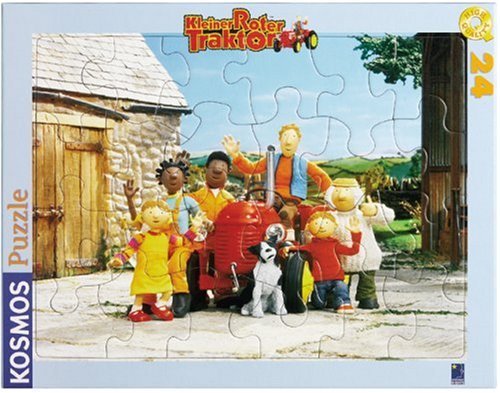 Childrens Toyshop  Spielwaren : Puzzle Kleiner roter Traktor 24 Teile - Alles Einsteigen