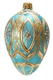 Museum Collection Fabergé Siberian Ice Egg Glass Ornament-Large