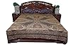 Indian Bedding King Size Bed Throw Pashmina Bedspreads Blanket Earthy Brown Kashmiri Bed Cover
