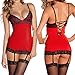 Sexy Women's Charming Lingerie Black Lace Underwear Sleepwear + G-string Suit
