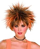 51vP9bWB87L. SL160  80s Orange and Black Spiked Wig