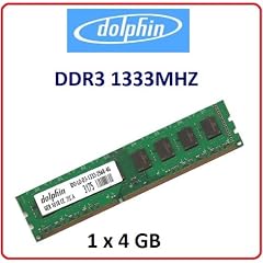 Dolphin 4GB 1x 4GB Pc Speicher Dimm Speicher Memory Ram 1333Mhz 1333 PC10600 10600 f�r verschiedene Desktop Anwendungen Gaming Spiele Computer 100% kompatibel zu 1066Mhz