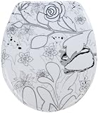 Wenko 18362100 WC-Sitz Jardin - rostfreie Edelstahlbefestigung, Duroplast