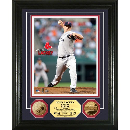 Boston Red Sox John Lackey 24KT Gold Coin Photomint