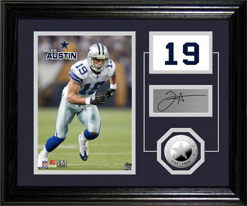 Highland Mint Dallas Cowboys Miles Austin Player Pride Desk Top Photo Mint