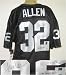 Marcus Allen Oakland Raiders NFL Hand Signed Authentic Style Black Jersey with HOF 03, SB XVIII MVP Inscription