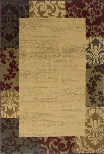 Spectrumrug Area Rug, Amelia Multi Ivory 10'x13'