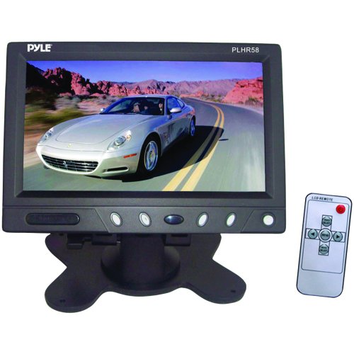 PYLE PLHR58 5.8'' TFT Monitor w/Headrest Frame Shroud & Universal Stand