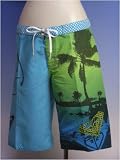 ROXY(ロキシー)ロングサーフパンツPIXEL BEACH 72030 ブルー S