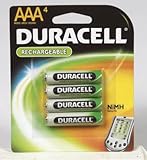 Duracell DC2400B4N Rechargeable Batteries Duracell Nimh Aaa 4pk